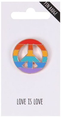 Pride Rainbow Pins And Keyrings