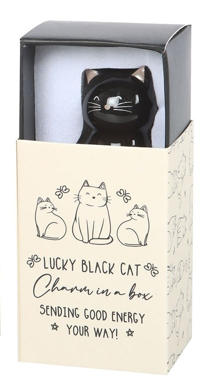 Lucky Cat Charms In A Box | White or Black