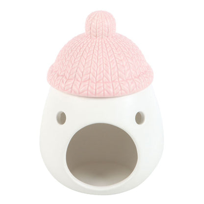 Snuggle Season Pink Bobble Hat Oil Burner