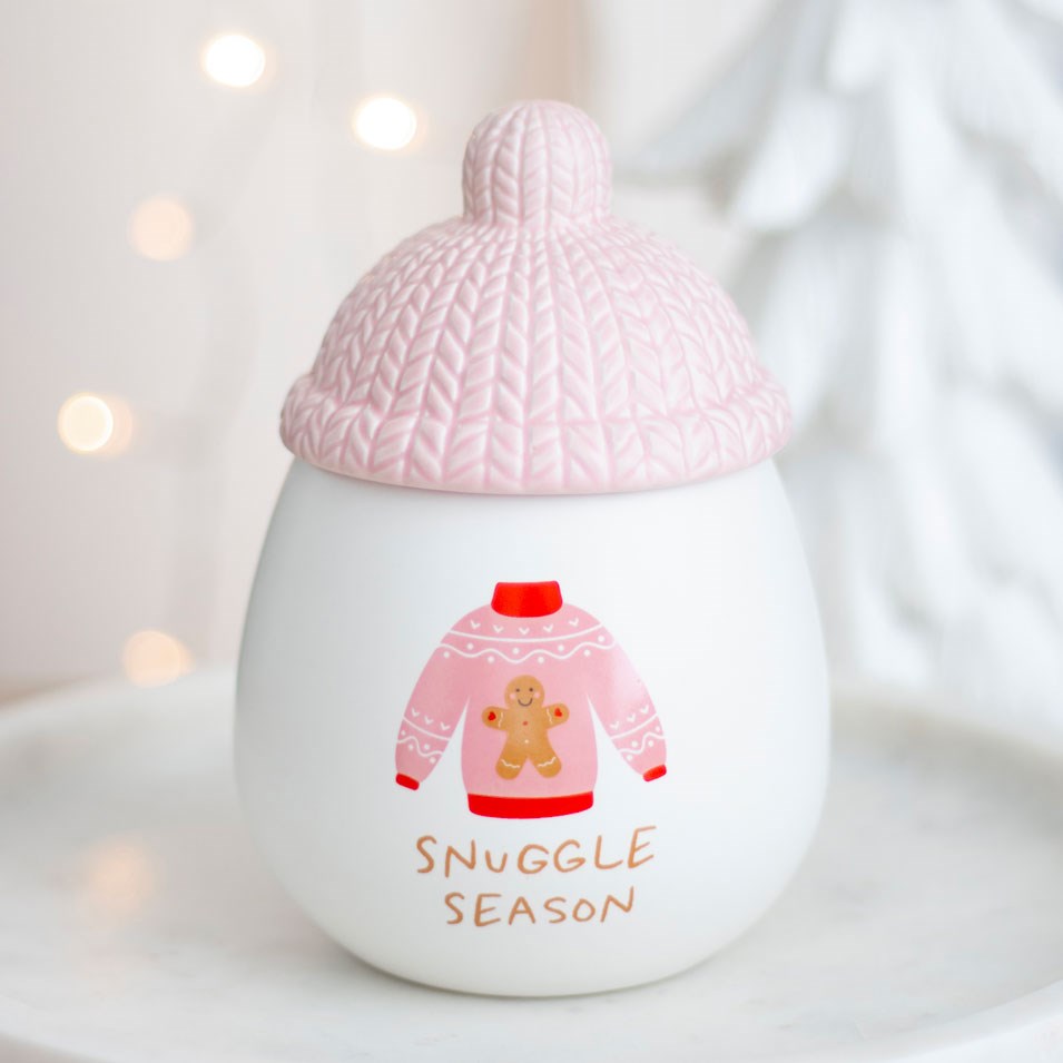 Snuggle Season Pink Bobble Hat Oil Burner