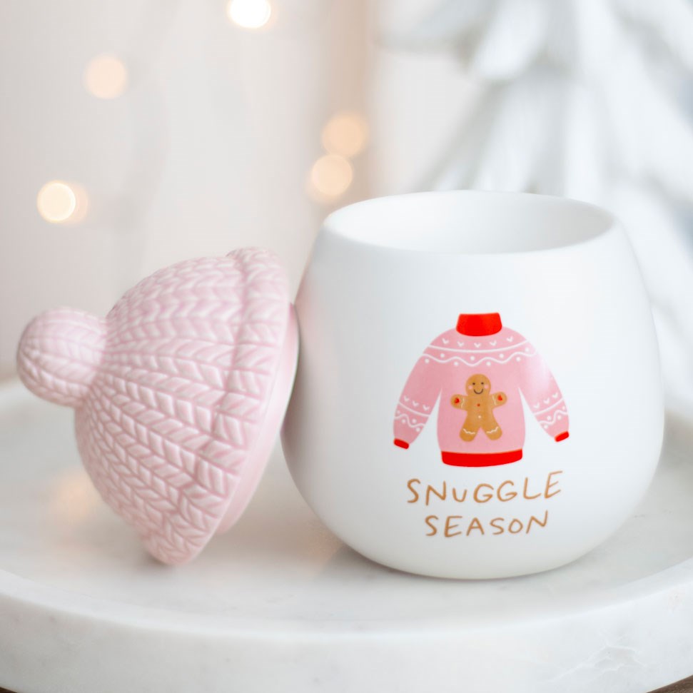 Snuggle Season Pink Bobble Hat Oil Burner