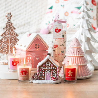 Sugarplum Fun Christmas Print Tube Candle