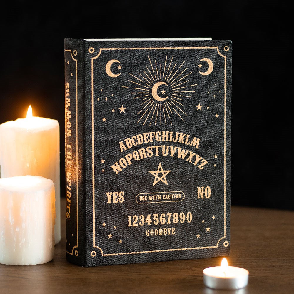 Black Ouija Inspired Talking Board Book Storage Box