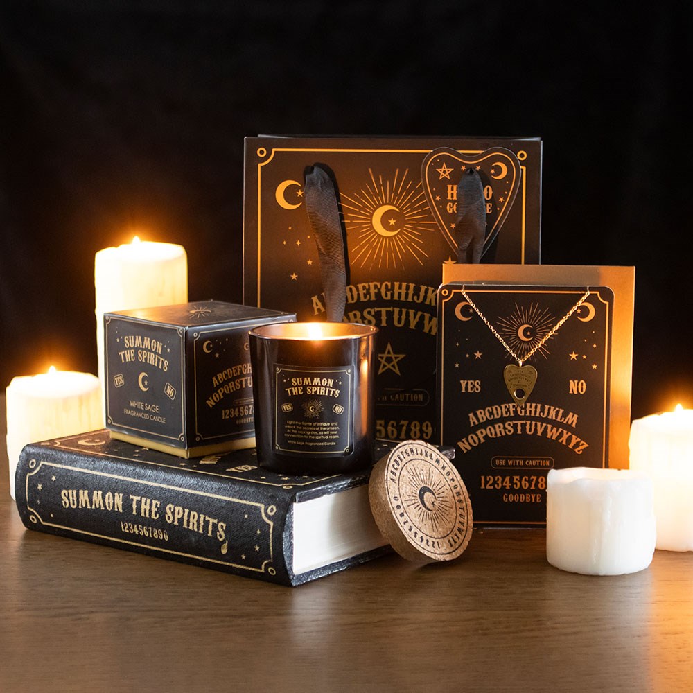 Black Ouija Inspired Talking Board Book Storage Box