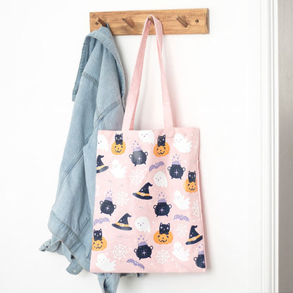 Cute Halloween Print Tote Bag