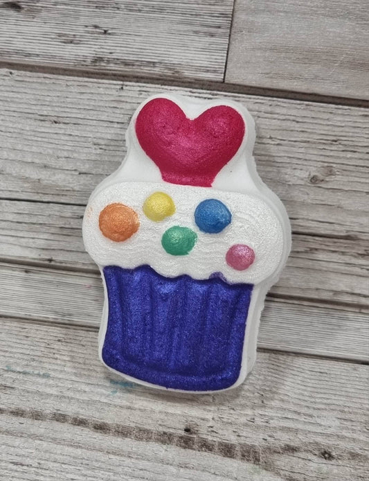 Cute as a Cupcake Bath Bomb: Rainbow