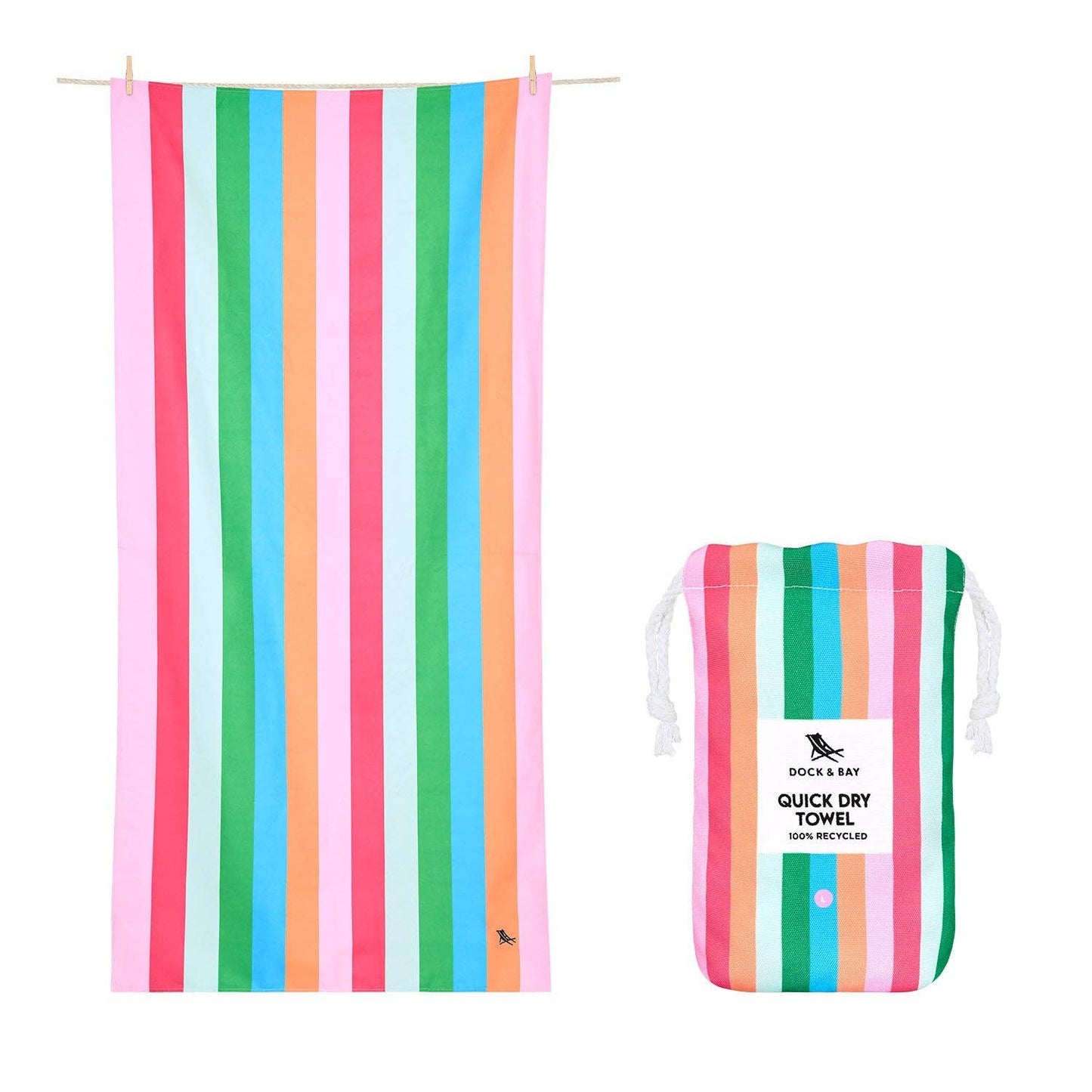 Dock & Bay Quick Dry Towel - Tutti Frutti: Large (160x90cm)