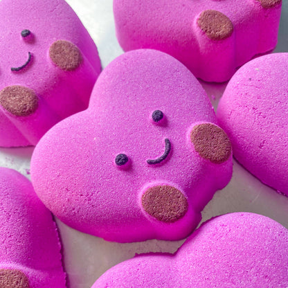 Adorable Heart Bath Bomb: Red