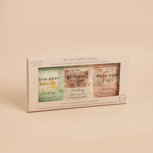 3 pack aromatherapy bath soak