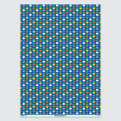 Tulips Gift Wrap | Floral Gift Wrap | Floral Wrapping Paper