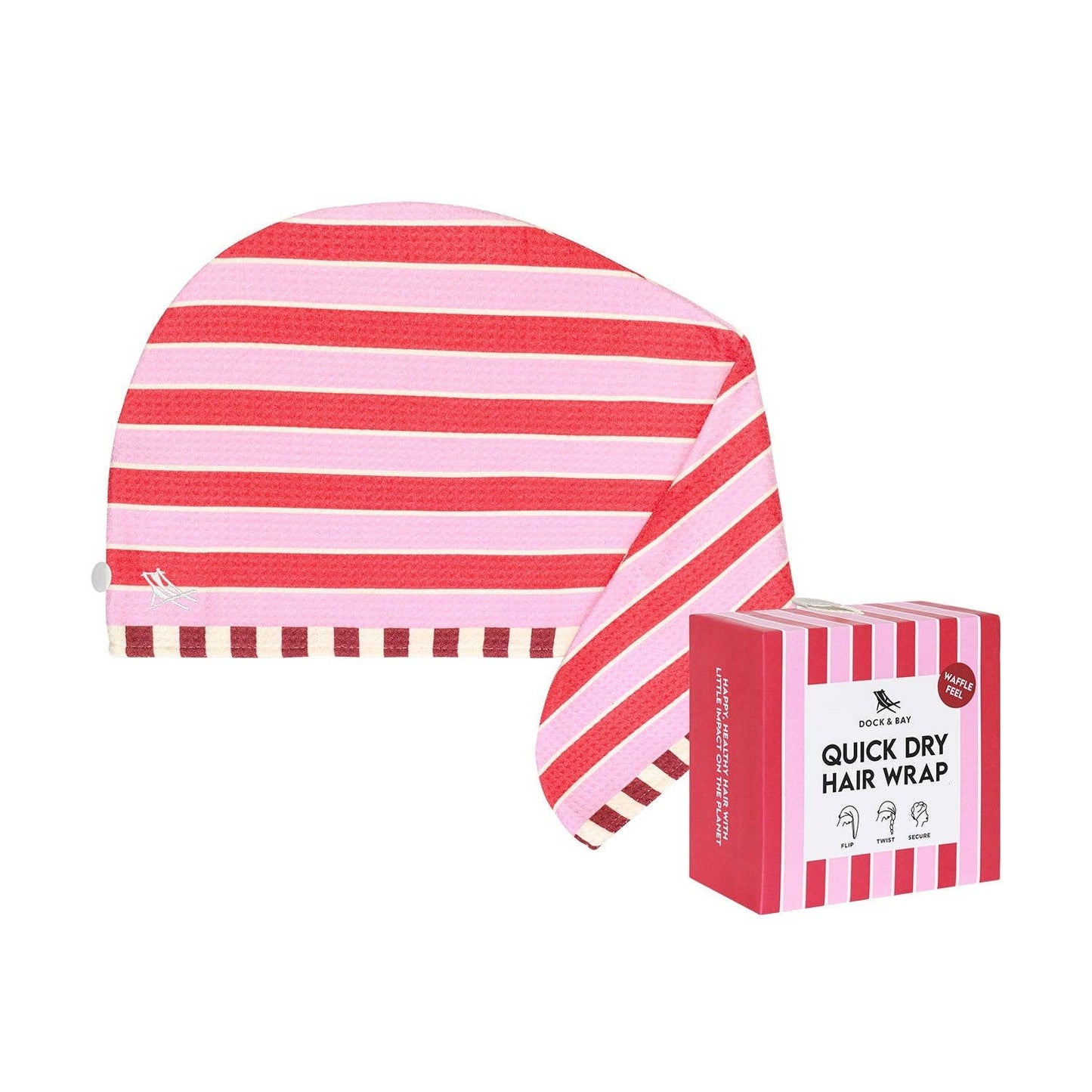 Dock & Bay Hair Wrap - Cherry Bomb: One Size