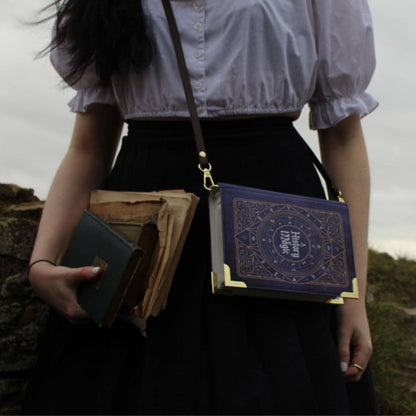 A History of Magic Book Handbag Crossbody Purse: Small