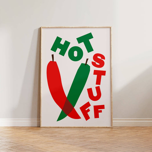 Hot Stuff Chilli Print: Unframed / A3