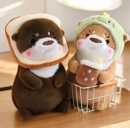 Cute Otter Stuffed Plush Toy (30cm): Dark - Bread