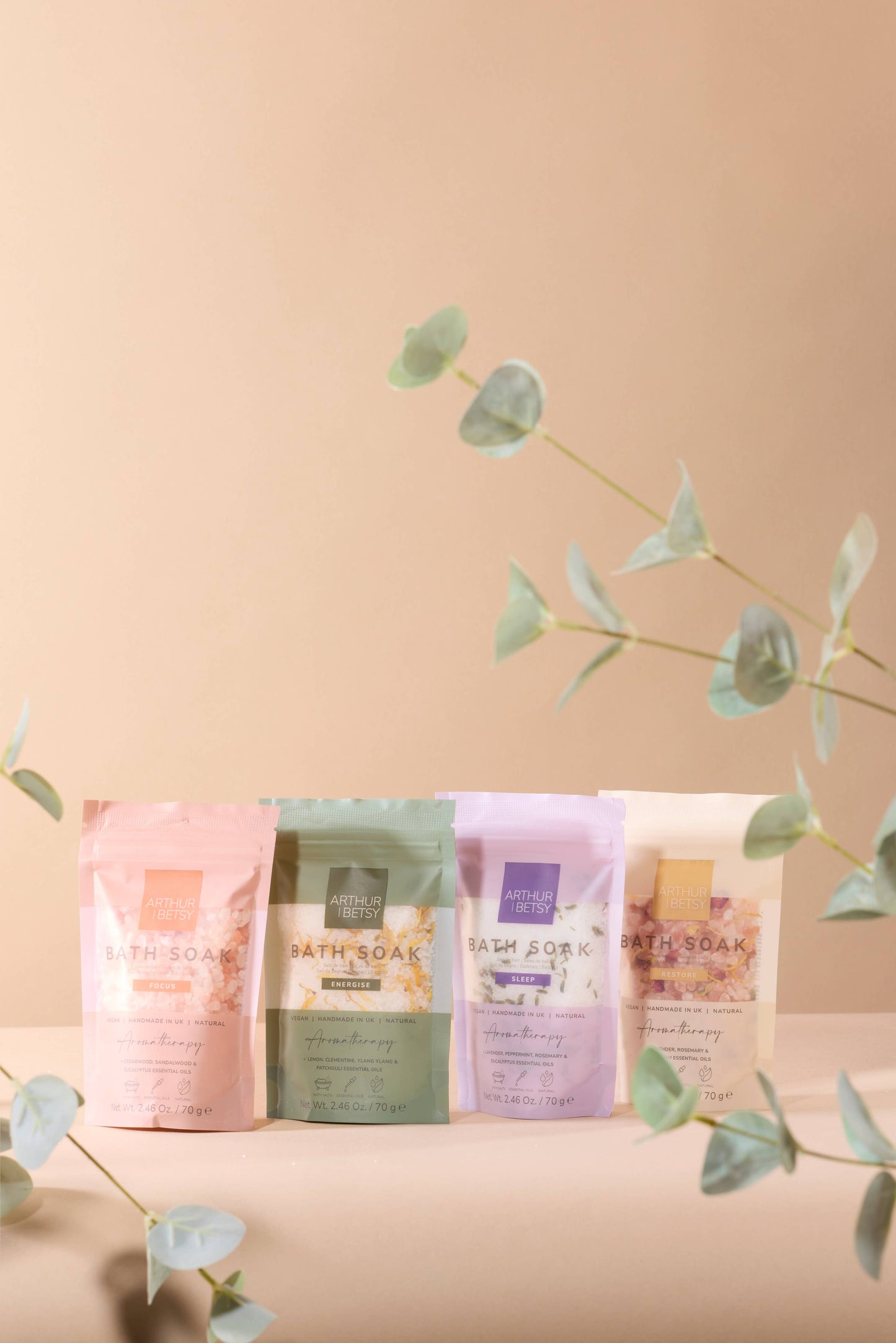Aromatherapy Bath salts Luxury Bath soak gift Bath salts bag: Restore