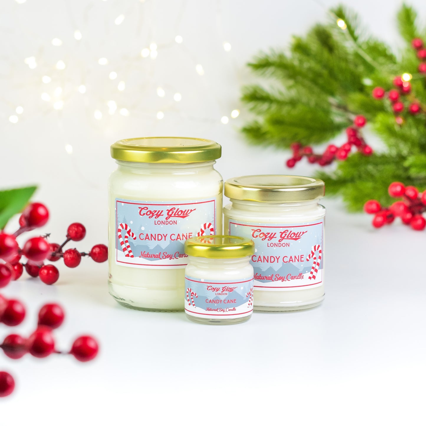 Bougie de soja à la canne en sucre