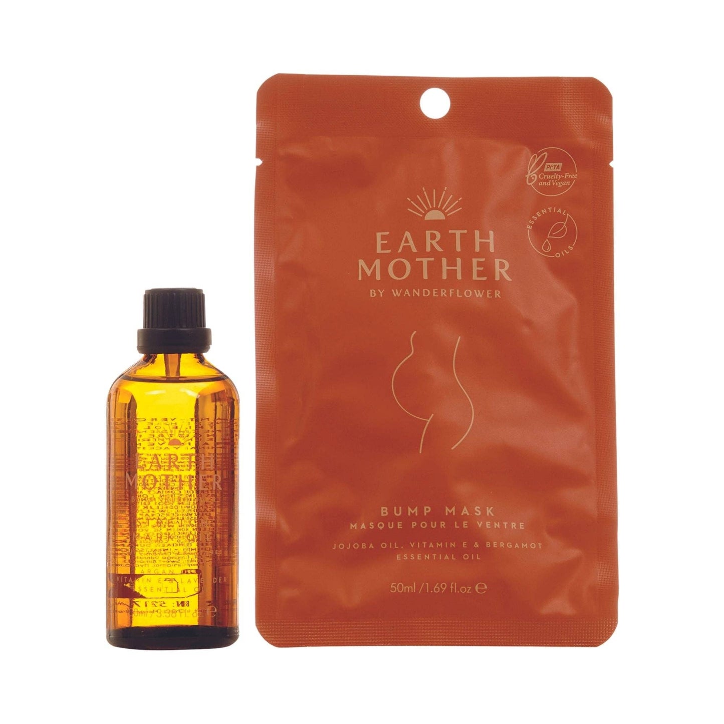 Earth Mother® Pregnancy Essentials Set - Bump Mask & Oil