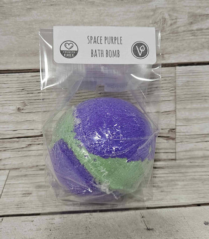 Space Purple Jumbo Round Bath Bomb-245g