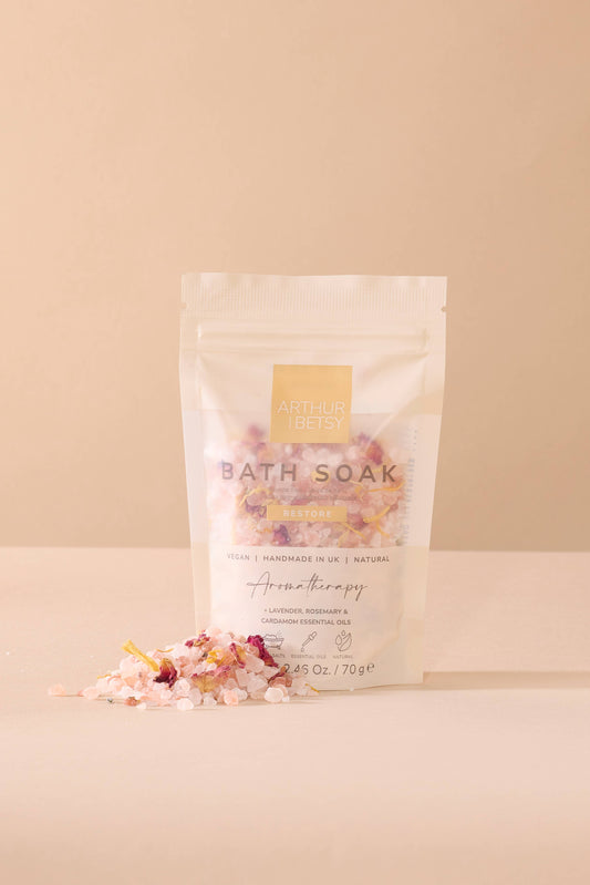Aromatherapy Bath salts Luxury Bath soak gift Bath salts bag: Restore