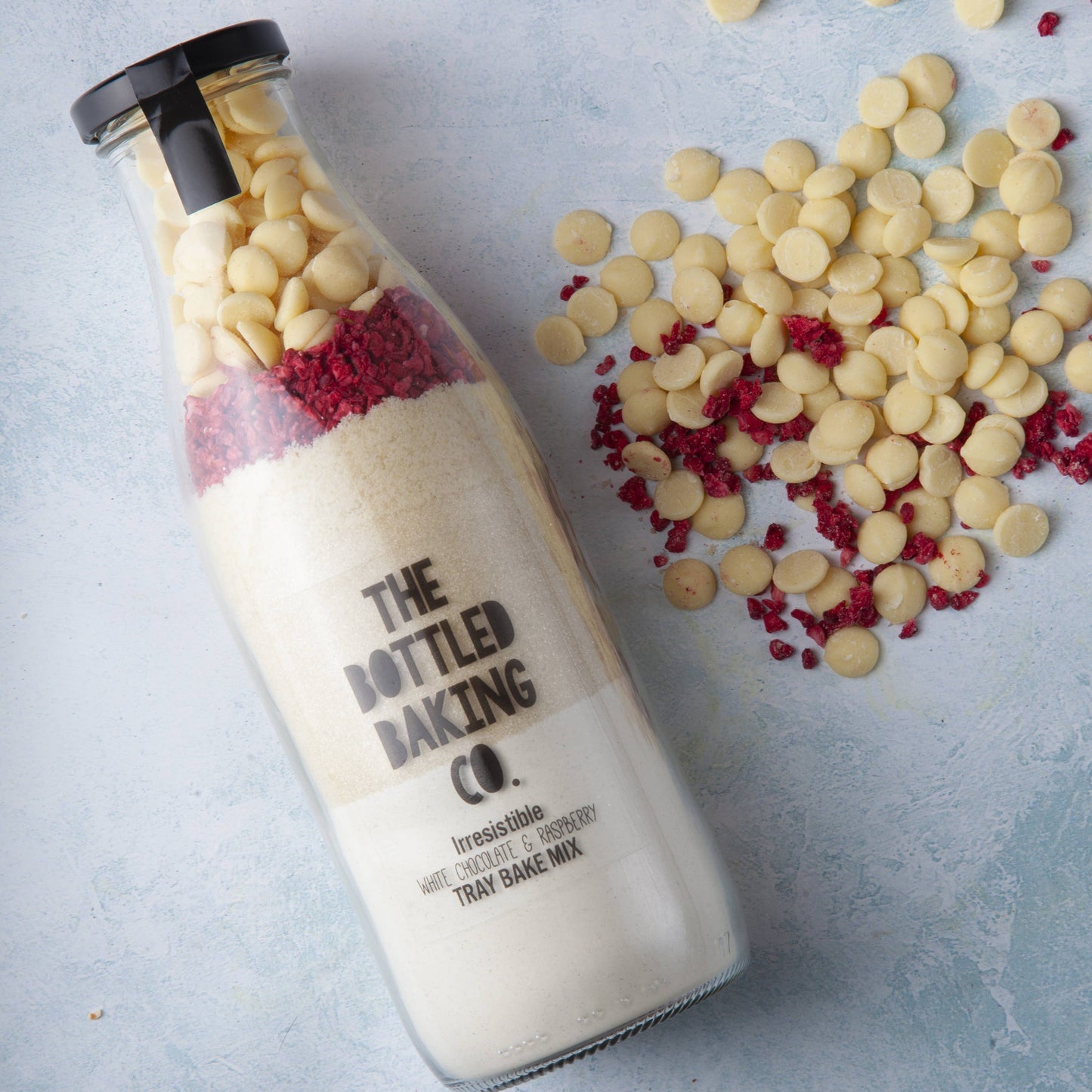 The Bottled Baking Co White Choc & Raspberry Tray Bake Mix