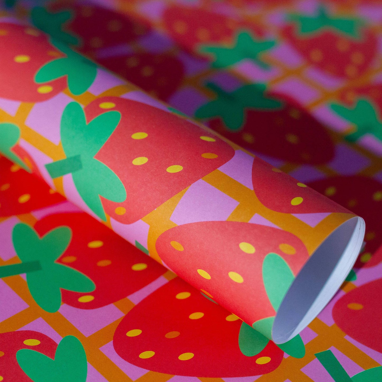 Strawberry Gift Wrap Sheets | Birthday Wrapping Paper Sheets