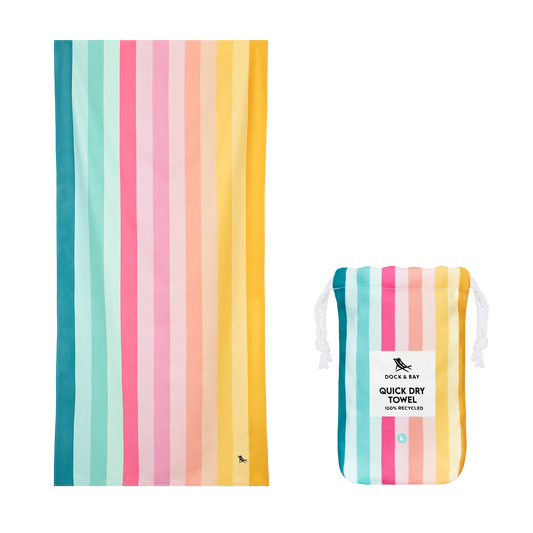 Dock & Bay Quick Dry Towels - Summer - Coastal Candy: Large (160x90cm)