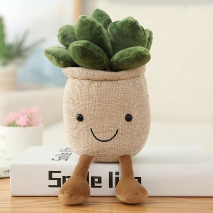 25cm Succulent Plant Plush Toy: Pink