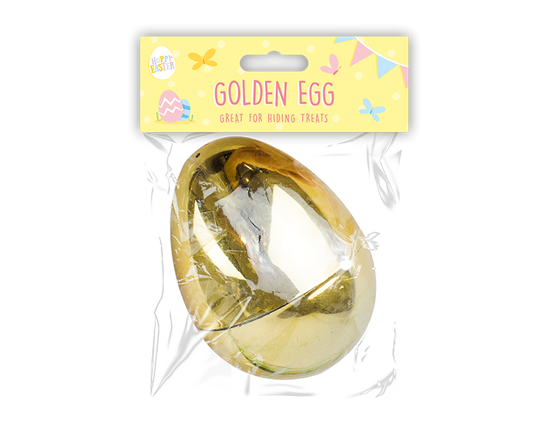 Large Golden Refillable Easter Egg
