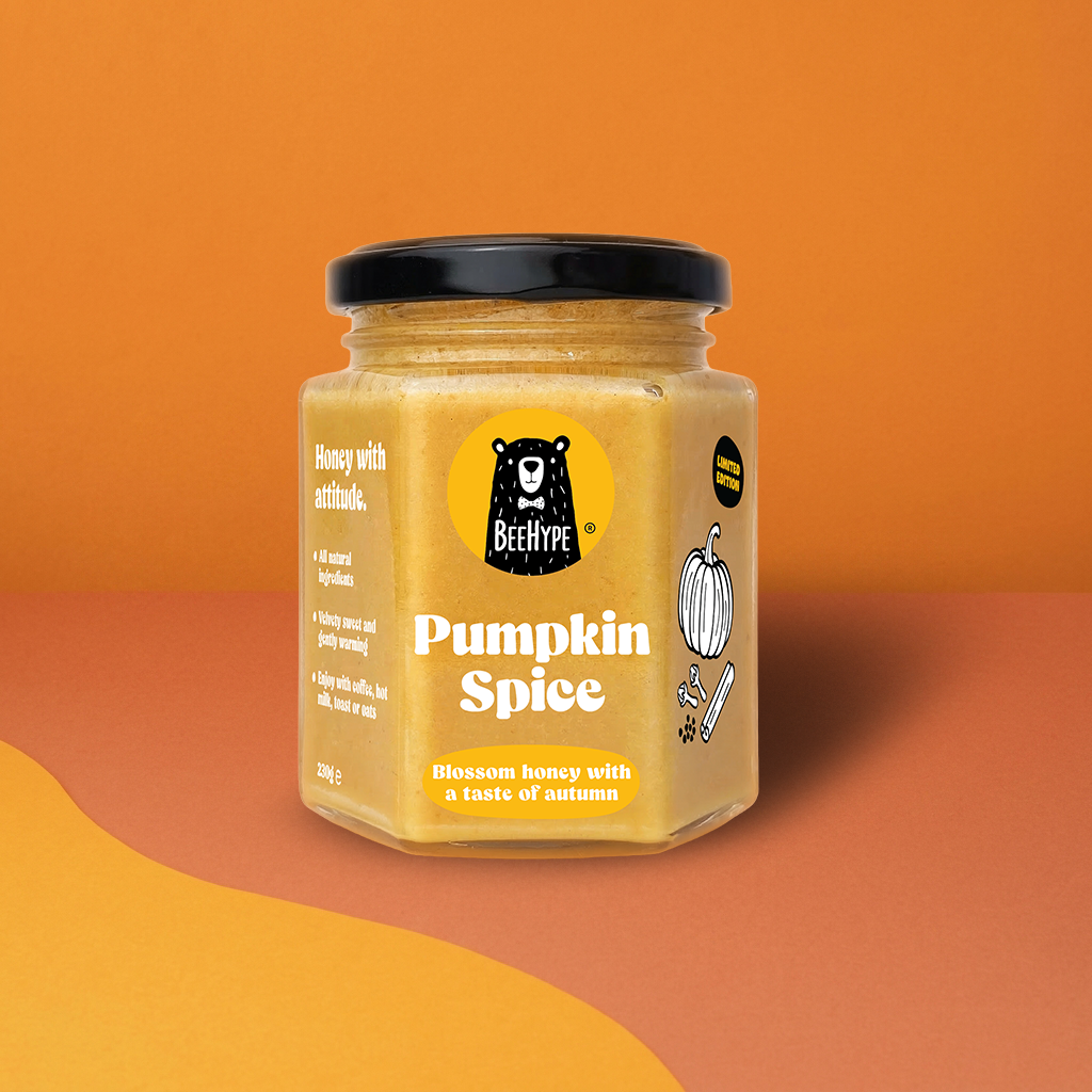 Pumpkin Spice Honey - blossom honey with a taste of autumn