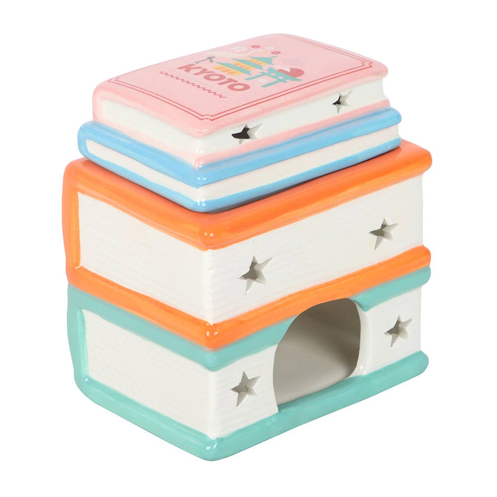 Travel Book Stack Oil Burner and Wax Warmer