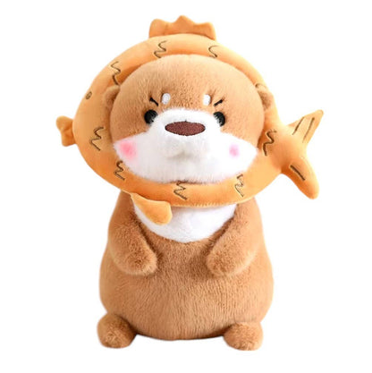 Cute Otter Stuffed Plush Toy (30cm): Dark - Bread