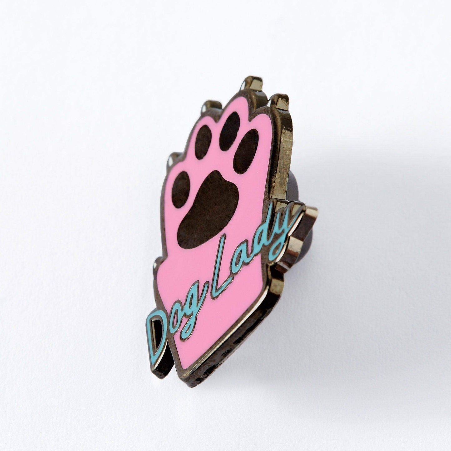 Dog Lady Enamel Pin