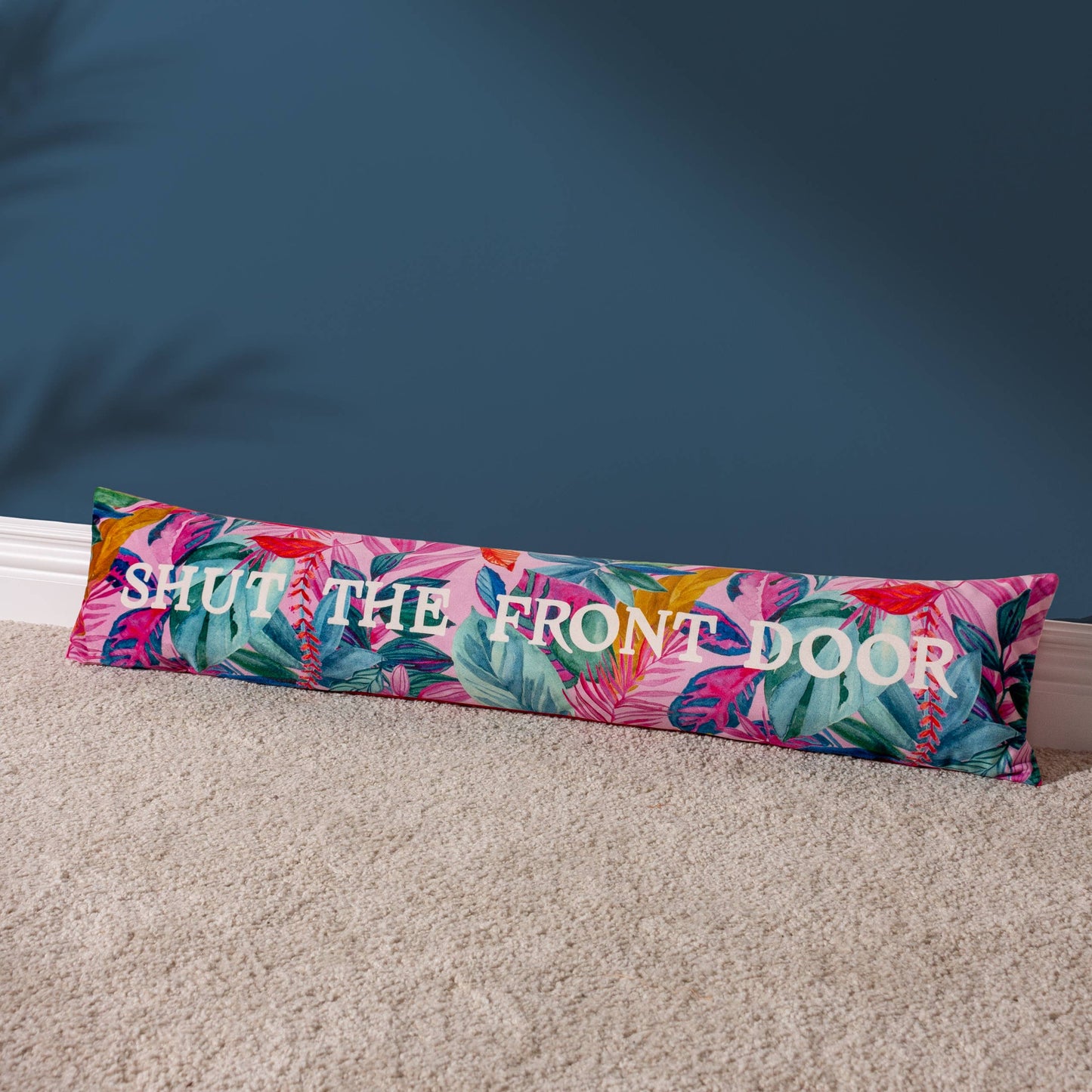 Shut The Front Door Draught Excluder Fuchsia: Fuchsia