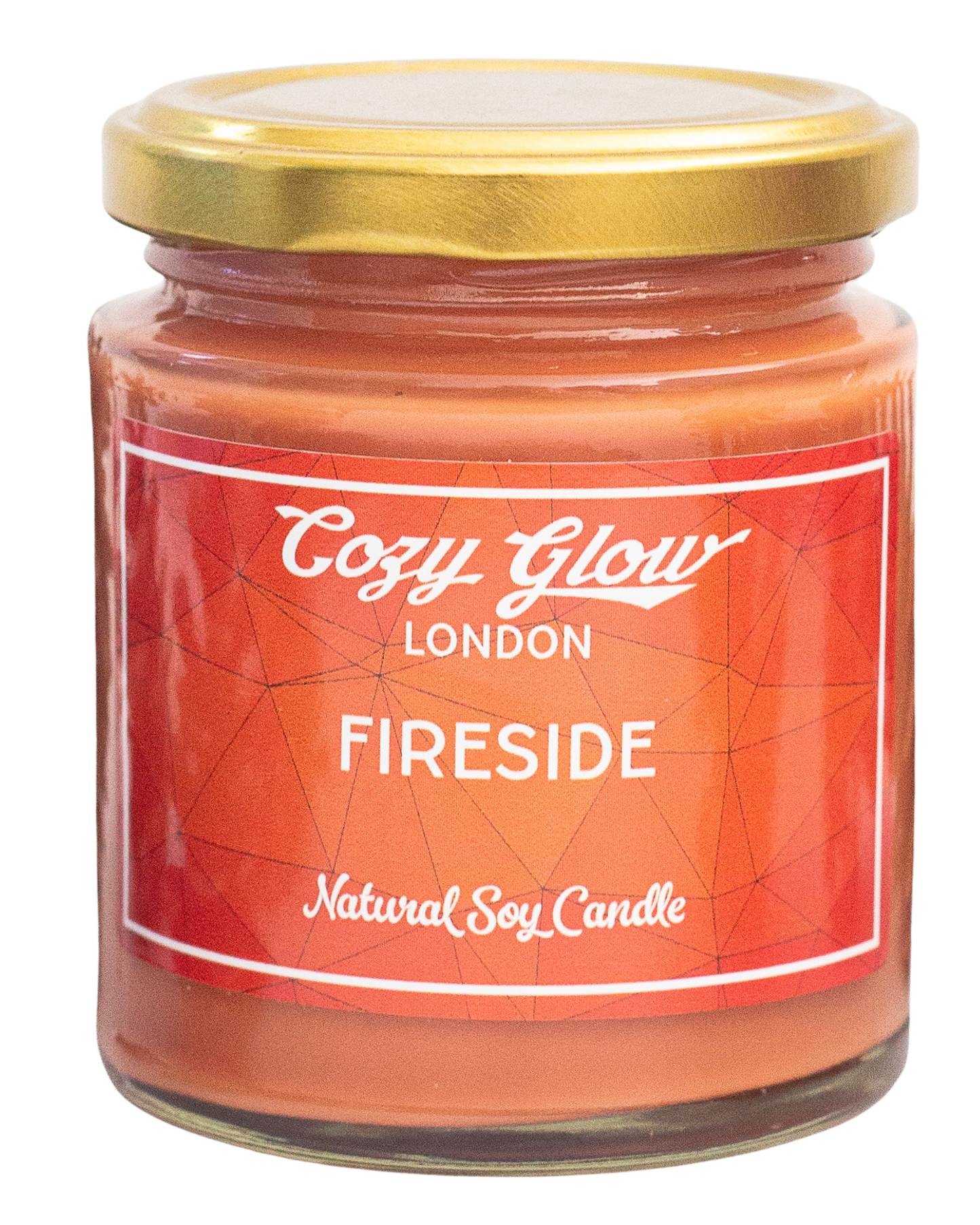 Bougie de soja au coin du feu