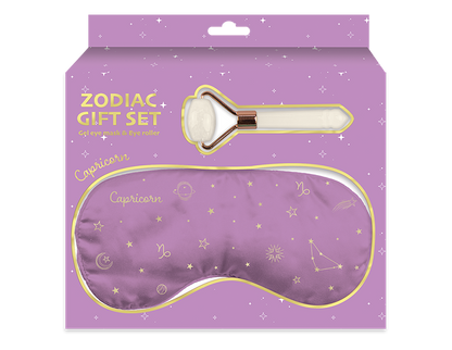 Zodiac Gel Eye Mask & Face Roller Gift Set