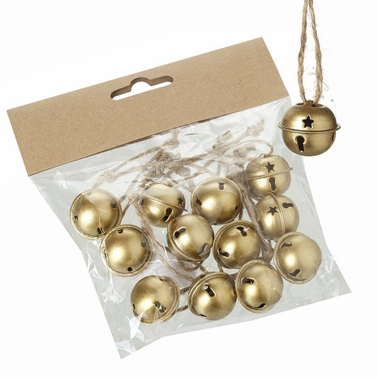 Metal Gold Bell Set - 12 Piece