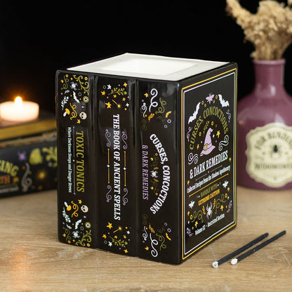 Witch's Apothecary Book Shaped Oil Burner And Wax Warmer
