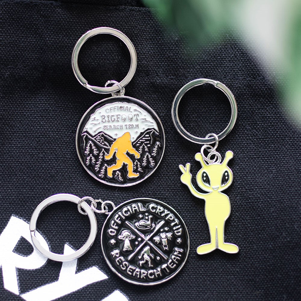 Glow In The Dark Alien Keyring
