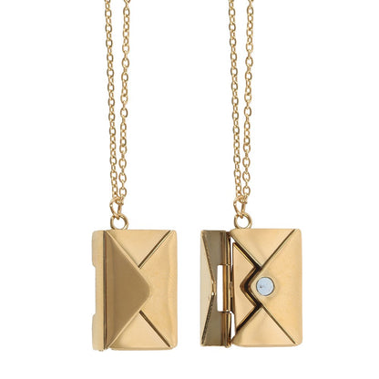 Love Letter Locket Necklace On Greeting Card