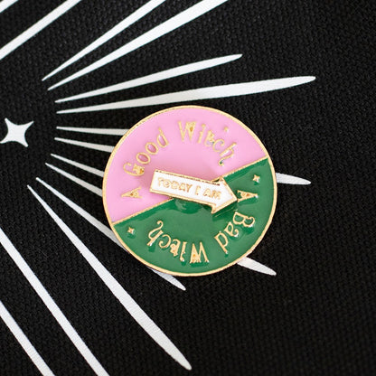 Which Witch Are You Spinning Pin Badge - Wicked Inspired