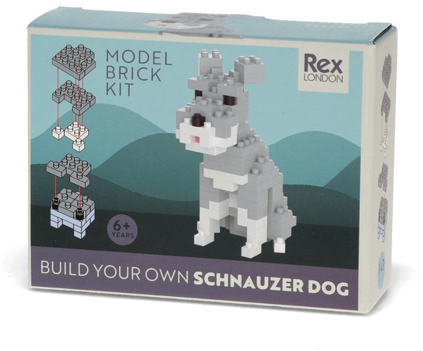 Build Your Own SCHNAUZER Model Brick Kit