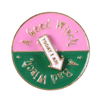 Which Witch Are You Spinning Pin Badge - Wicked Inspired