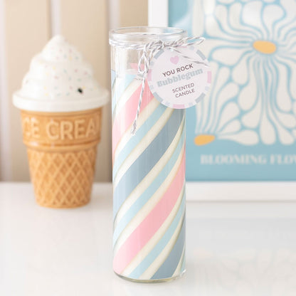 Candy Stripe Candles