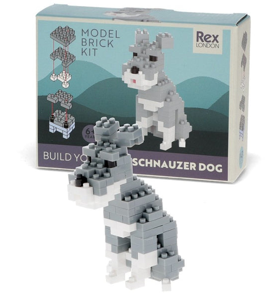 Build Your Own SCHNAUZER Model Brick Kit