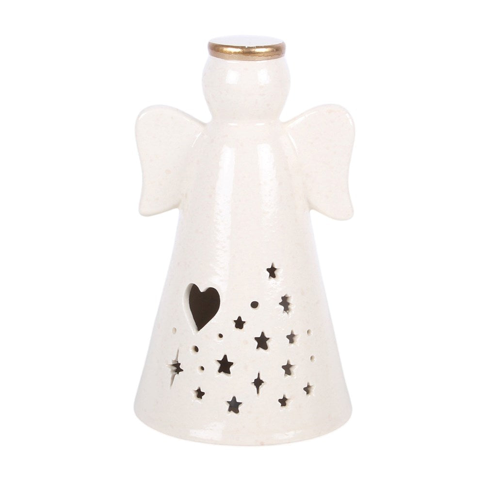 Large LED Light Up Angel Decoration with Heart