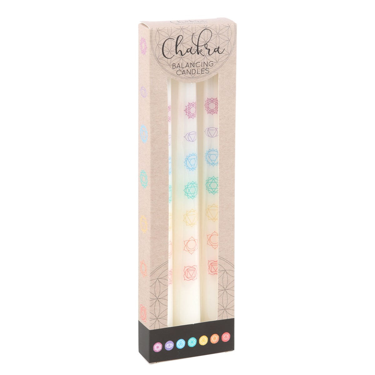 Chakra Balancing Taper Dinner Candle