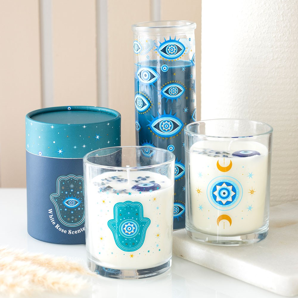 All Seeing Eye White Sage Tube Candle