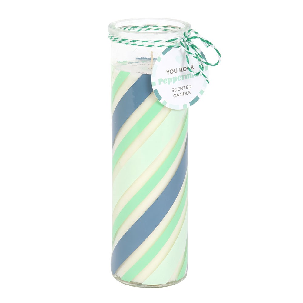 Candy Stripe Candles