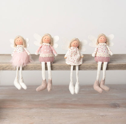 Pink Fluffy Angel, 15Cm