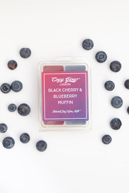 Black Cherry & Blueberry Muffin Soy Wax Melt Duo